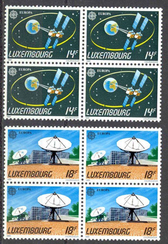 Luxembourg Sc# 851-852 MNH Block/4 1991 Europa