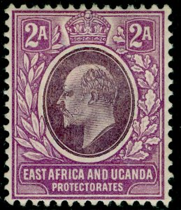 EAST AFRICA and UGANDA SG3, 2a dull & brt purple, M MINT. WMK CA