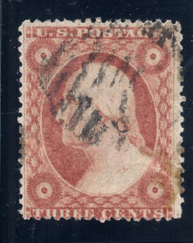 U.S.A./ Scott # 26: 1857 3c / George Washington / USED