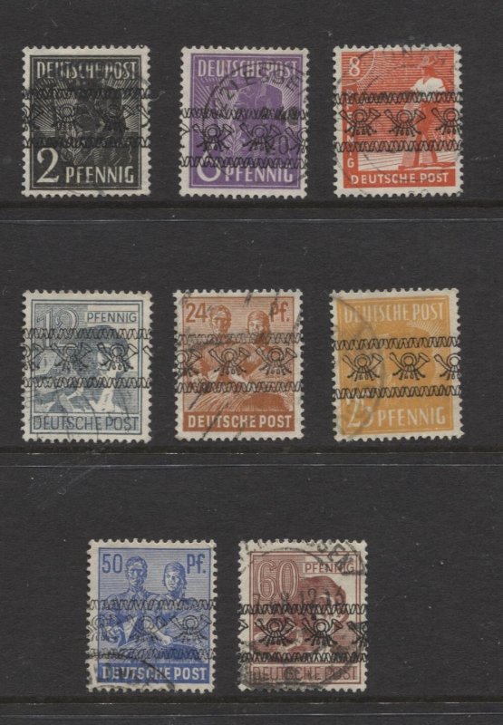 STAMP STATION PERTH Germany #600-614 Used Short Set of 8