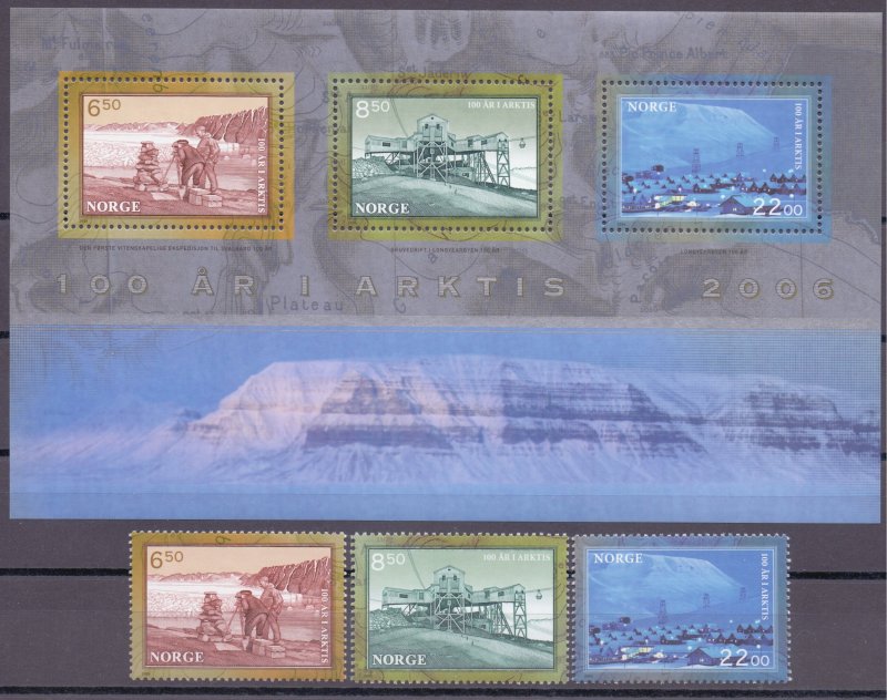 Norway. 2006. 1578-80 bl31. Arctic. MNH.