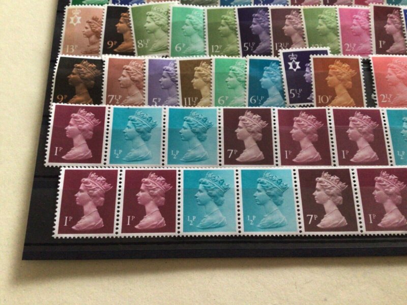 Great Britain & Regional Machins mint never hinged & mounted mint  stamps A13529