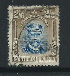 Southern Rhodesia SG 13  space filler 3 mm tear hard to see