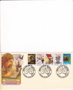 Australia 960 Set FDC Illustrations from Childrens Books (C)