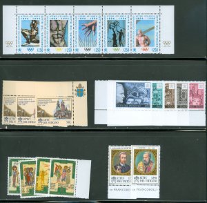 Vatican City 1996 Compete MNH Year Set