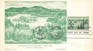 1106 4c MINNESOTA STATEHOOD - The Salomons maxicard