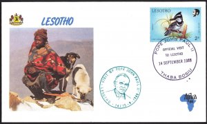 Lesotho 1988 Visit of Pope Jon Paul II Thaba Bosiu Special Cancel