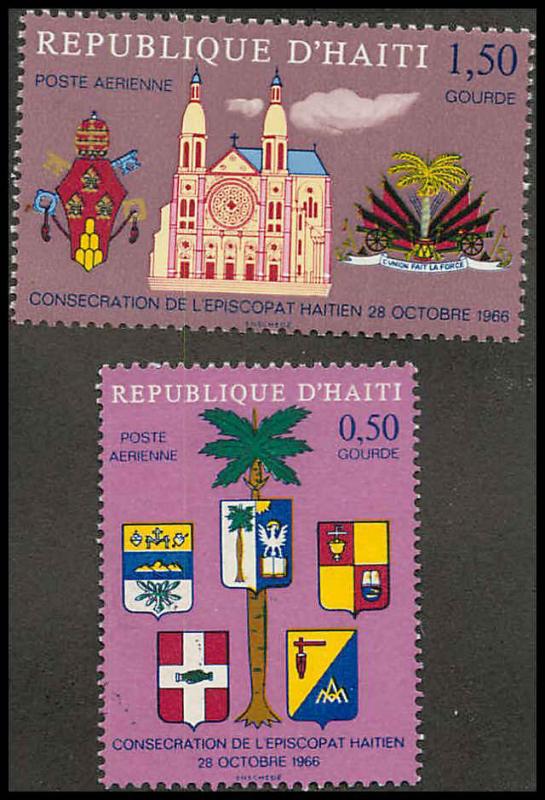 Haiti C302,C304 Mint VF (302 NG, 304 NH)