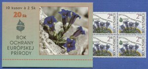 R788 -  SLOVAKIA 1995 Protected Plants, Flowers, Complete Booklet