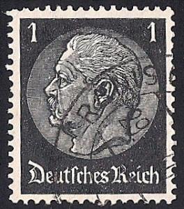 Germany #415 1pf President Paul Von Hindenburg used XF