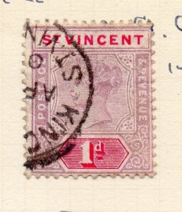 St Vincent 1899 Early Issue Fine Used 1d. 170206