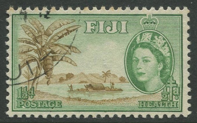 STAMP STATION PERTH Fiji #B3 QEII Semi Postal Issue Used 1954 CV$0.40