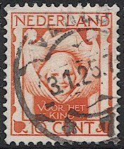 NETHERLANDS 1924 Sc B8 Used Charity / Child VF, BIN $.80