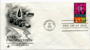 1547 10c Energy Conservation,  Art Craft First Day Cover