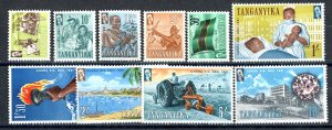 1961 Tanganyika Sc.#45/55 MNH** minus #50 cv $23.60 (334 BCXX )