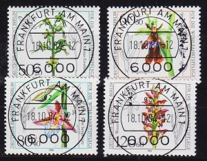 GERMANY BERLIN [1984] MiNr 0724-27 ( O/used ) [01] Blumen Ersttag