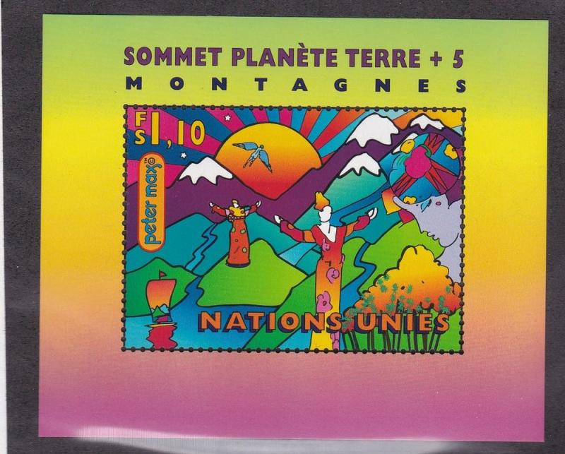 U.N. - Geneva # 306, Earth Summit, Peter Max, NH, Half Cat