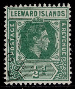 LEEWARD ISLANDS GVI SG96a, ½d emerald, FINE USED. Cat £250. ISI.ANDS FLAW