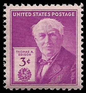 # 945 MINT NEVER HINGED THOMAS A. EDISON XF+