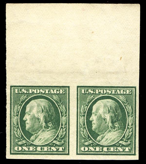 US #343 SUPERB mint never hinged, PAIR, post office fresh, super select pair,...