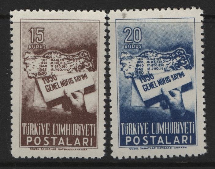 TURKEY 1013-1014  MINT HINGED  SET