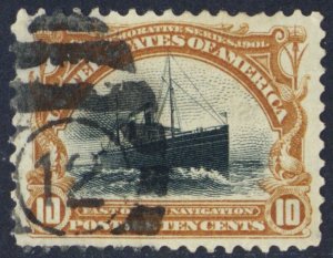 299, Used VF 10¢ Pan American - Ship -- Stuart Katz