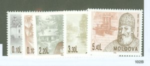 Moldova #213-217 Mint (NH) Single (Complete Set)