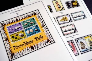 COLOR PRINTED PITCAIRN ISLANDS 1940-2010 STAMP ALBUM PAGES (118 illustr. pages)