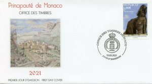 Monaco Dogs Stamps 2021 FDC International Dog Show Afghan Hound 1v Set