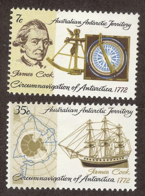 AUSTRALIAN ANTARCTIC TERRITORY SC# L21-2 F-VF LH 1972