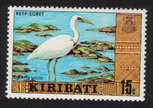 Kiribati Reef heron Bird 15c 1980 MNH SG#127