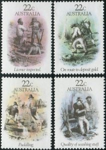 Australia 1981 SG774 Gold Rush Era Sketches set MNH