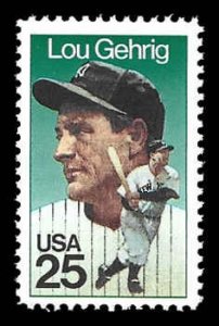 PCBstamps   US #2417 25c Lou Gehrig, MNH, (9)