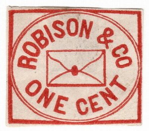 (I.B) US Local Post : Robison & Co 1c