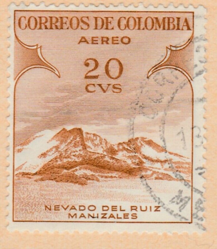 Colombia Air Post 1954 20c Fine Used A8P52F46