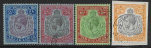 BERMUDA SG88/93 1924-32 KEYTYPE SET OF 4 USED