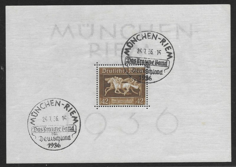 Germany B-90   1936   S/S  VF  Used