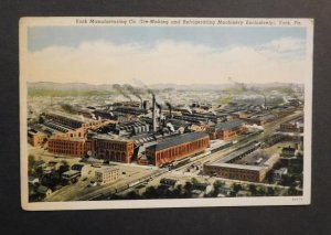 1942 USA Postcard Cover Bedford PA to Pittsburg PA York Manufacturing Co Ice