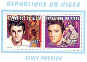 Niger 1996 ELVIS PRESLEY Collective s/s Perforated Mint (NH)