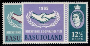 BASUTOLAND QEII SG100-101, 1965 Intl co-operation year set, NH MINT.