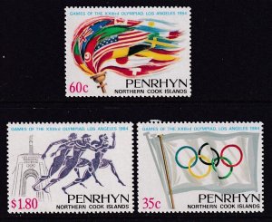 Penrhyn Island 292-294 Summer Olympics MNH VF