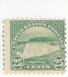 Scott # 568 - 25c Yellow Green- Niagara Falls - MNH- SCV $30.00