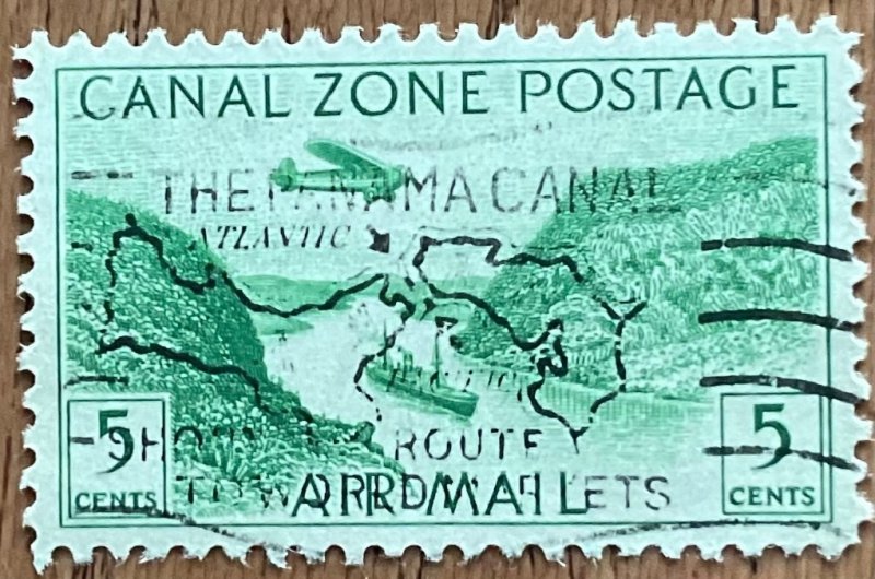 Canal Zone #C7 Used Single Great Cancel Gaillard Cut SCV $.30 L48