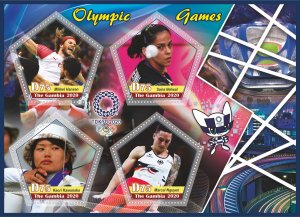 Stamps. Olympic Games Tokyo 2020 year, 1+1 sheets  perforated NEW