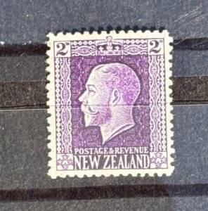 1915 New Zealand 2d Purple King George V Stamp Sc# 146, Mi# 138, SG# 417 MH