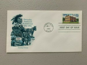 Kentucky Statehood Bicentennial 29c Stamp FDC Artmaster Sc#2636