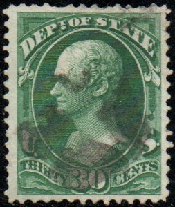 MALACK O66 VF, light cross roads cancel, vivid color! c4009