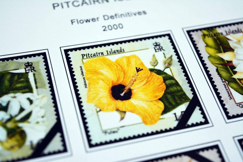 COLOR PRINTED PITCAIRN ISLANDS 1940-2010 STAMP ALBUM PAGES (118 illustr. pages)