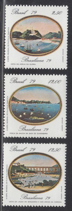 Brazil Scott #1635-1637 MH