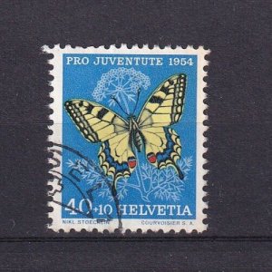 SA21c Switzerland 1954 Pro Juventute - Butterfly used stamp CV$10